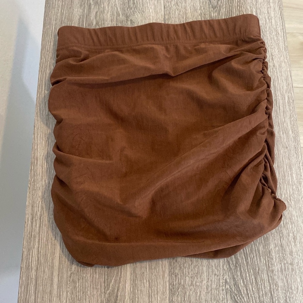 STEVE MADDEN BODYCON RUCHED MINI SKIRT COOPER. SZ SM. NWOT